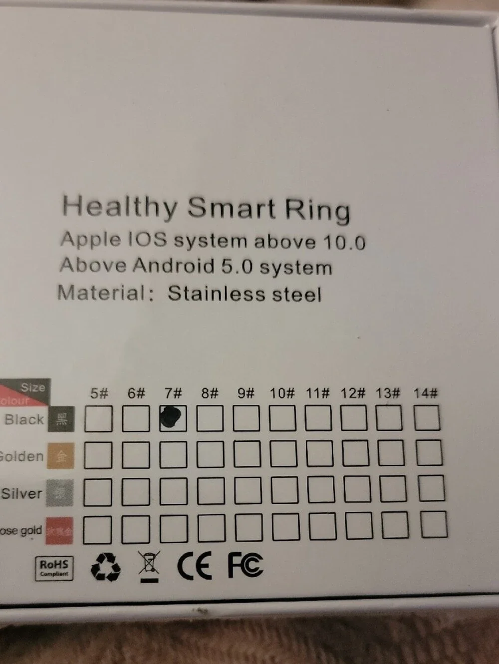 Smart Heart Ring - Black and Rose Gold Smart Wearable